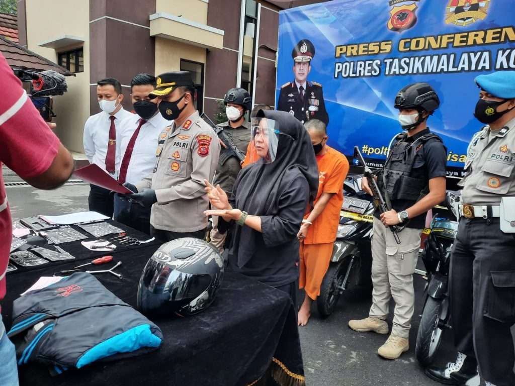 Polresta Tasik Ringkus Maling Motor Kos-kosan