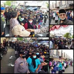 Pengusaha Tasik Berbagi Ratusan Paket Bansos