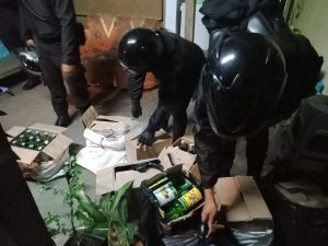 Ratusan Botol Miras & Tuak Diamankan Tim Maung Galunggung