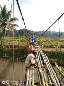 Jembatan Leuwijengkol Rusak, Pemkab Tasik belum Turun Tangan