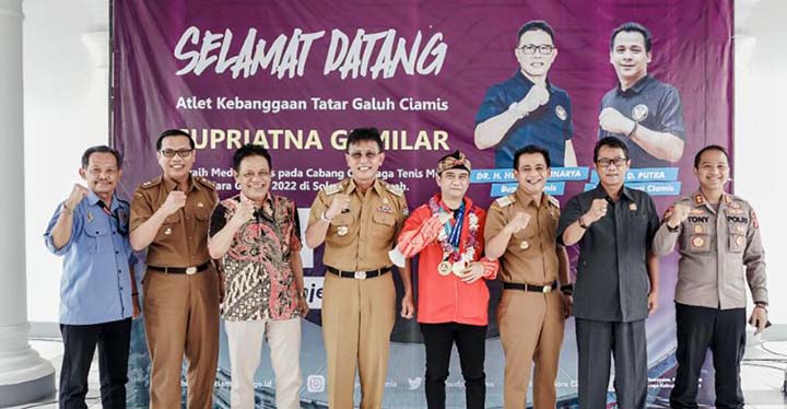 Herry Dermawan Sambut Kedatangan Cukink, Atlit Kebanggan Ciamis