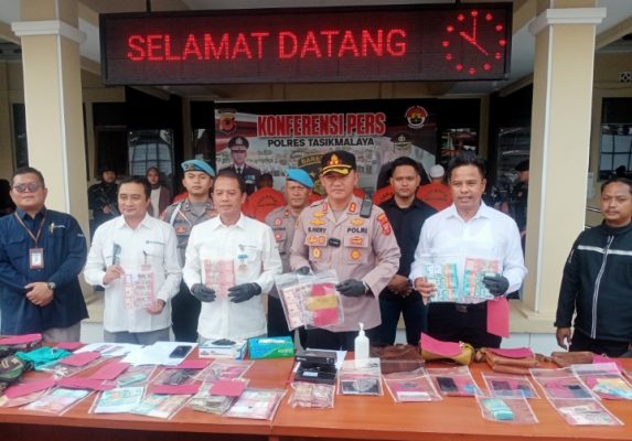 Satreskrim Polres Tasik Ringkus Tujuh Pengedar Uang Palsu