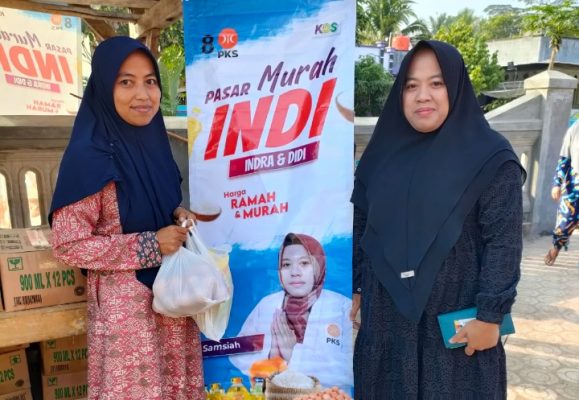 Bacaleg PKS Samsiah Gelar Bazar Sembako Murah INDI