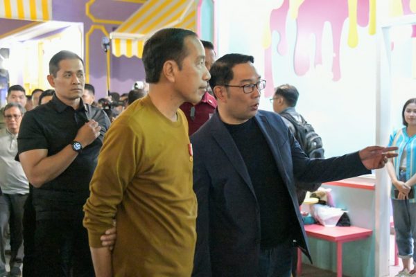 Jokowi Sambangi Cikutra Park Pantau UMKM Jabar