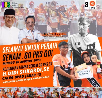 Didi Sukardi Ucapkan Selamat bagi Para Pemenang Lomba Senam PKS
