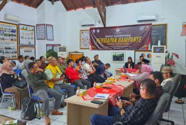 KPU Kota Banjar Gelar Rakor Persiapan Kampanye
