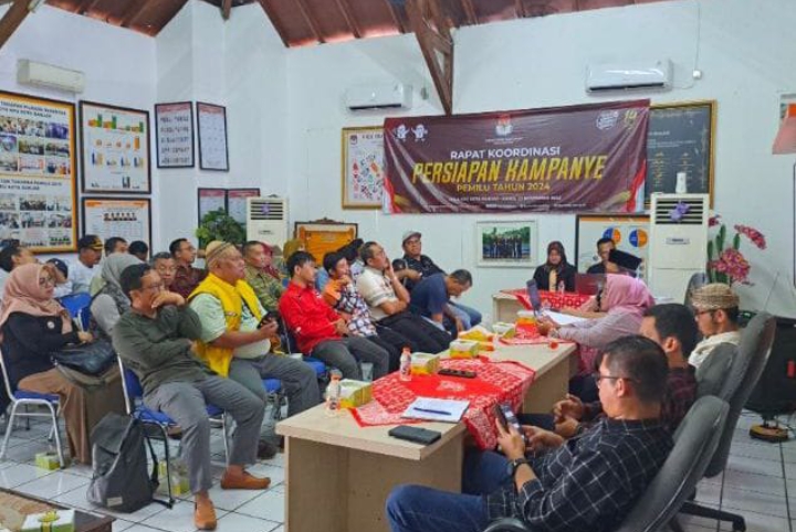 KPU Kota Banjar Gelar Rakor Persiapan Kampanye