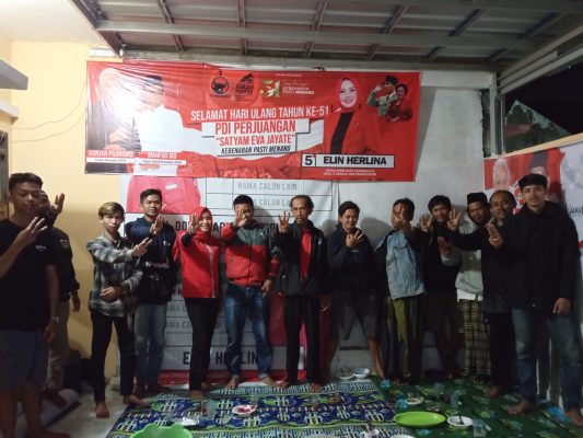 Meriahkan HUT PDI-P ke-51, Elin Herlina Jalin Keakraban dengan Warga Kersamenak