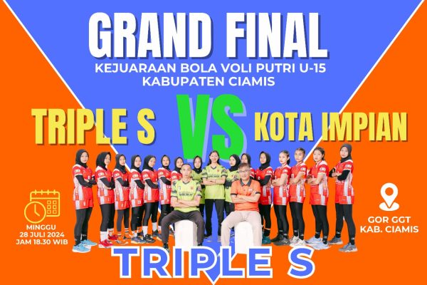 Triple S vs Kota Impian akan Bertarung Sengit di Grand Final Voli Puteri U-15