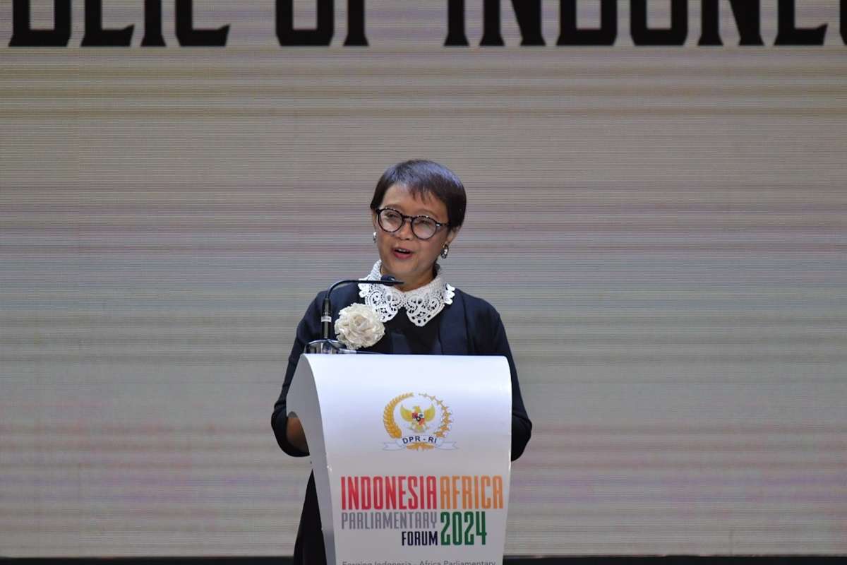 Menlu Retno Gaungkan Semangat Bandung 1955 di IAF ke-2 Bali