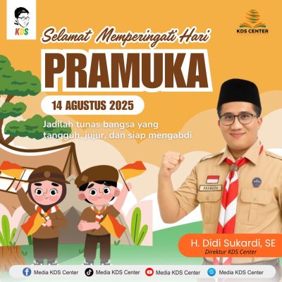 Hari Pramuka 2025, H. Didi Sukardi Ajak Pemuda Jadi Tunas Bangsa Tangguh